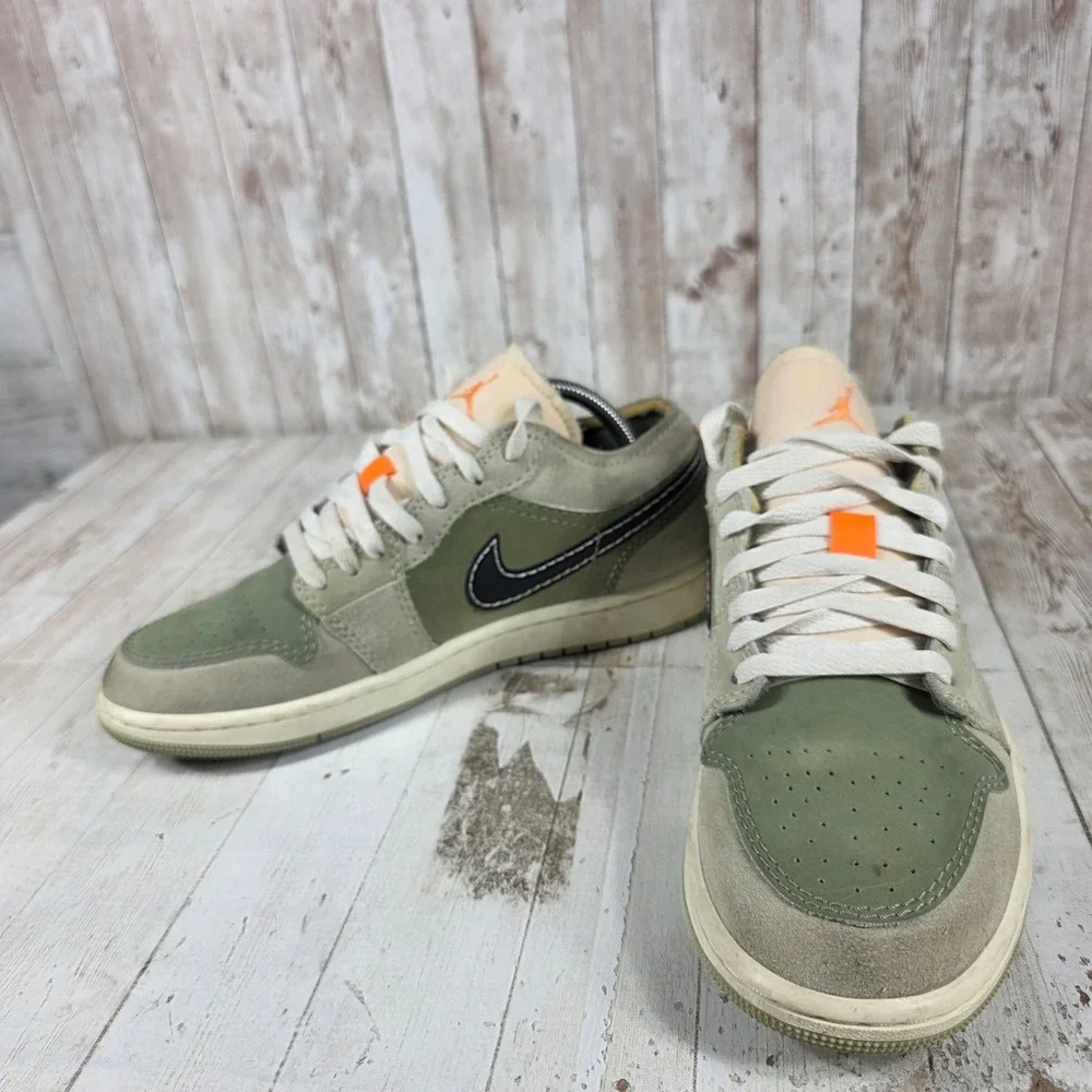 Nike Air Jordan 1 Low SE Craft Oil Green Mens Sneakers FD6819-300 Size 8